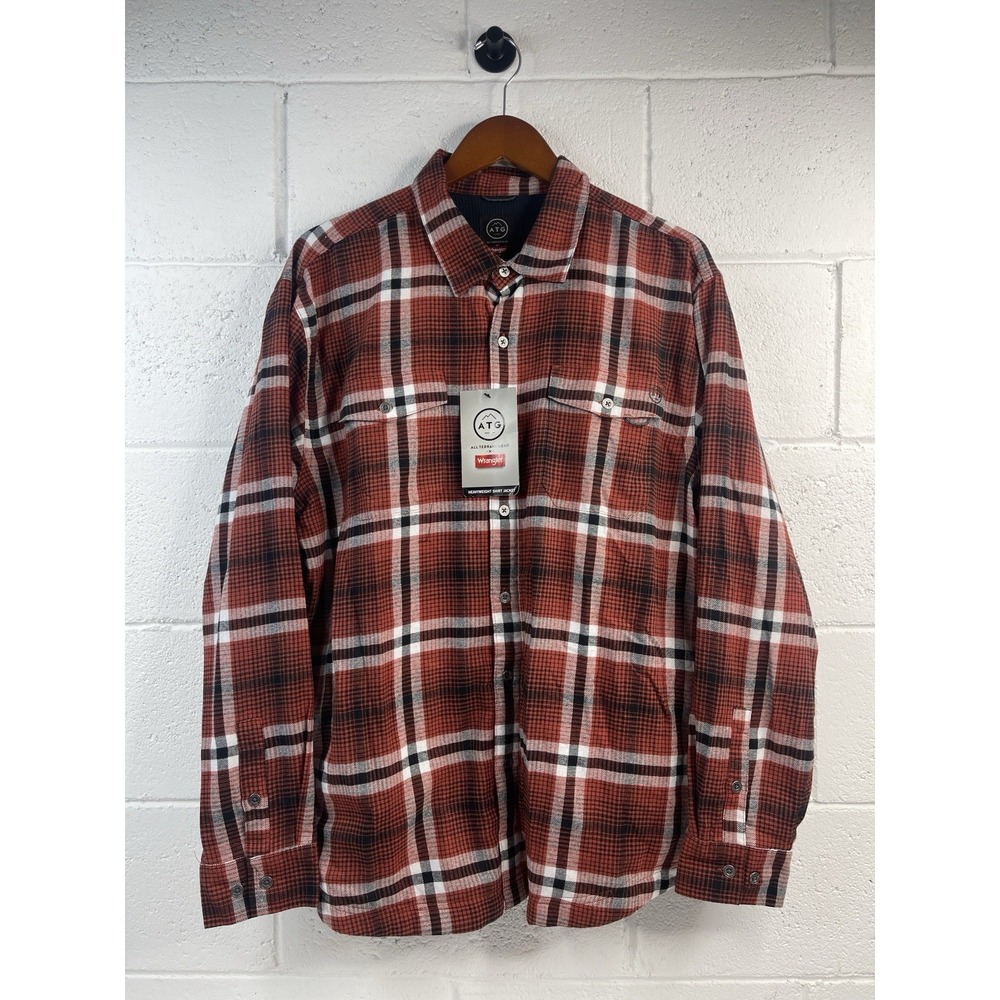 Wrangler Men's ATG Hunting Lined Long Sleeved‎  Shirt Jacket Large  NWT Shacket